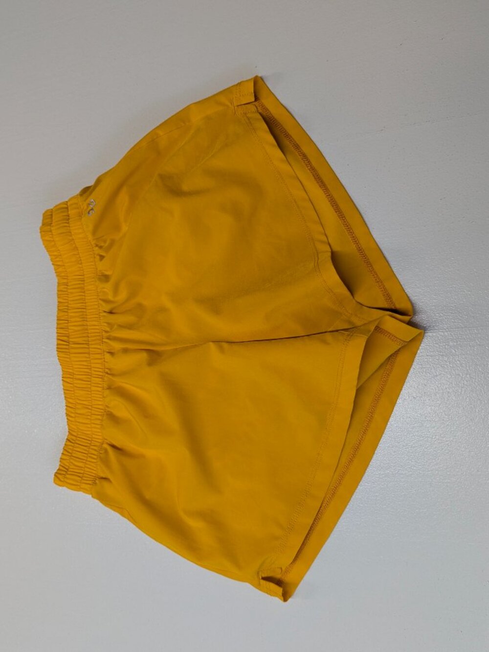 DSG Girl's Large (14) Lined Running Shorts Dark Yellow/Golden